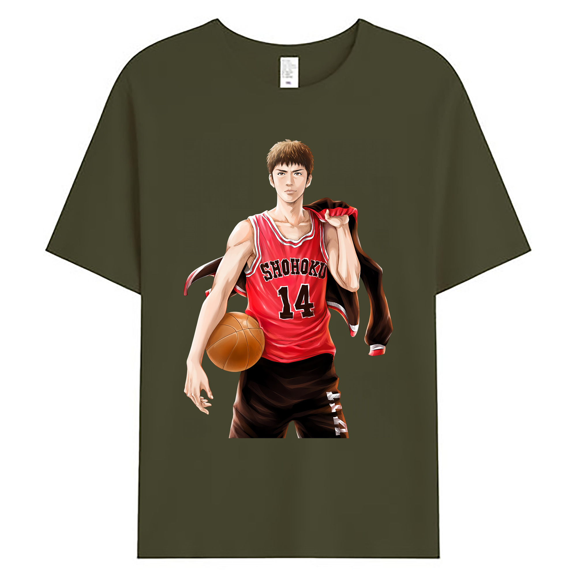 （画像用） SLAM DUNK／スラムダンク 綿100％ メンズ半袖Tシャツ｜肌触りやわらか＆通気性